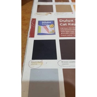 Dulux V-gloss cat besi dan kayu Black Doff