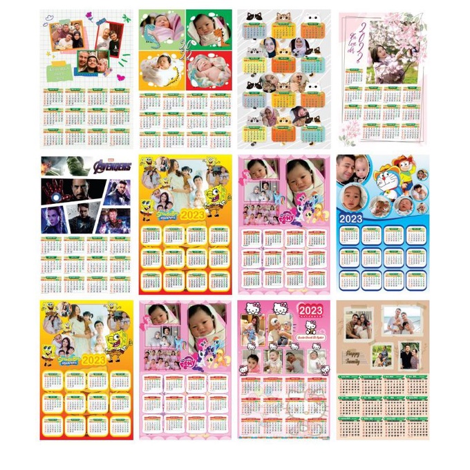 

KALENDER 2023 BANYAK MOTIF BEBAS CUSTOM FOTO NAMA KERTAS TEBAL MURAH