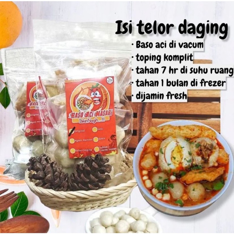 

Baso aci isi telur daging
