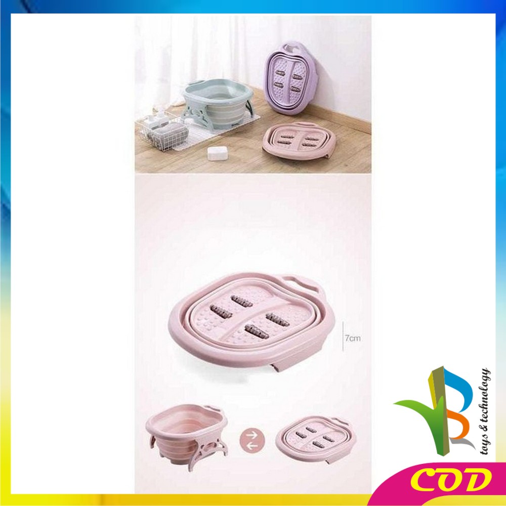 RB-C151 Baskom Lipat Rendam Pijat Kaki Refleksi Foldable Footbath Ember Cuci Kaki Spa Pedicure