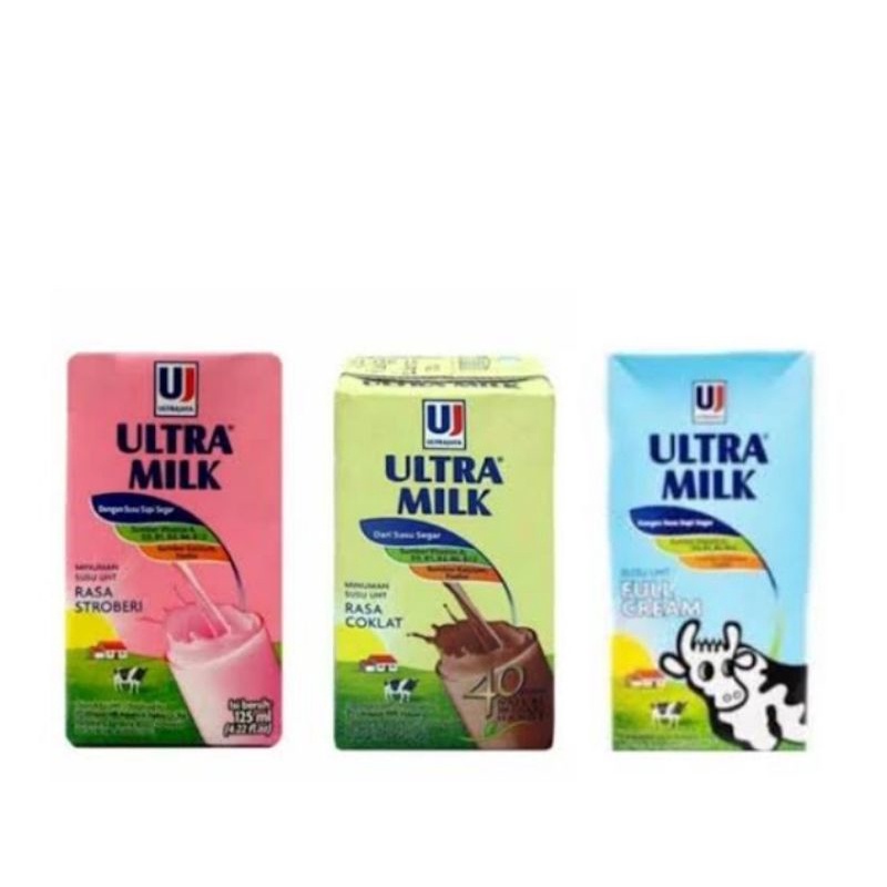 

SUSU UHT ULTRA MILK 125 ml (khusus kurir instant/ sameday) - satuan