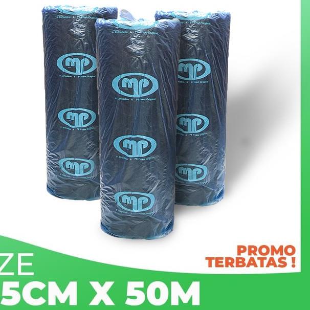 

BUBBLE WRAP ROLL 50 METER HITAM PUTIH BUBLE WRAP MULIAPACK - MP Biru - Hitam