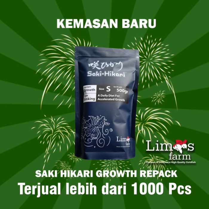 Saki Hikari Growth Sinking (S) 500 gram Repack