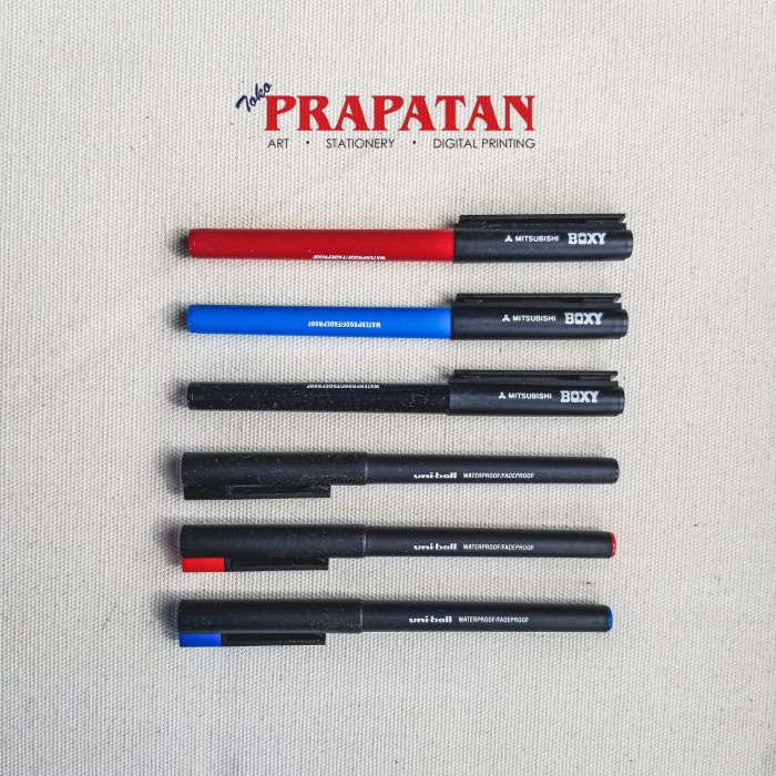 

Pulpen Uni Ball Boxy UB105/001P 0.3/0.5mm - 0.3mm Merah NANDAA