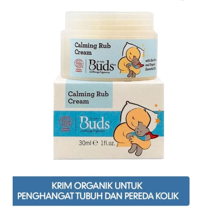 Jual Buds Organic Calming Tummy Rub Cream ( Krim Penghangat Tubuh Bayi ...