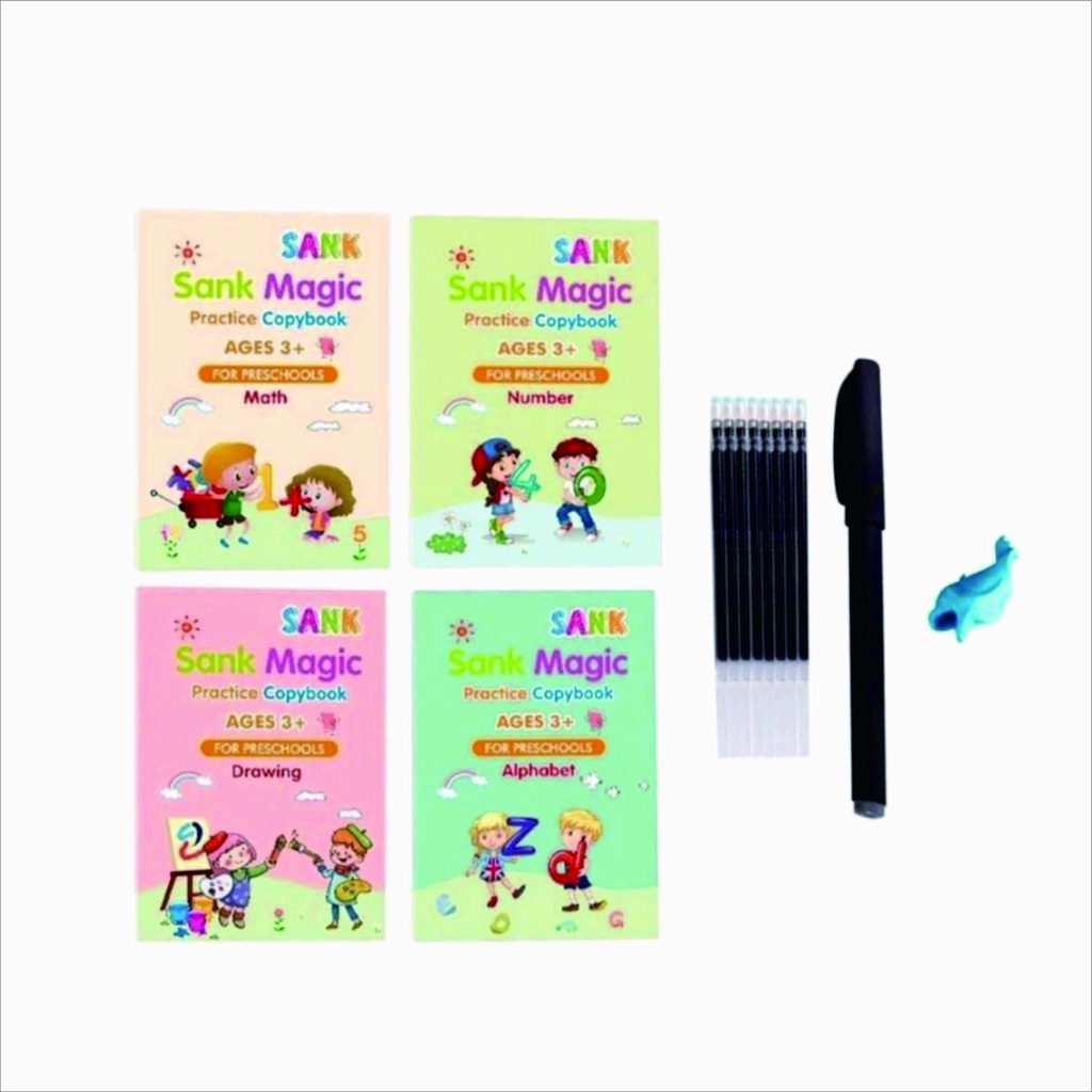 

BUKU SANK BOOK MAGIC 1 SET ISI 4 BUKU + PULPEN