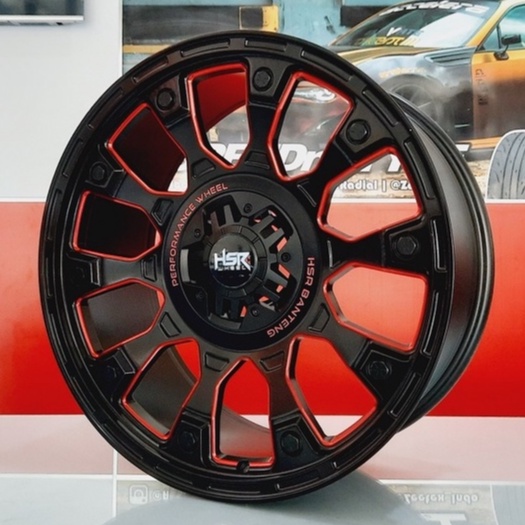 Velek mobil Pcd FORTUNER, PAJERO ,MUX BANTENG HSR ring 18 pelek mobil racing HSR WHEEL