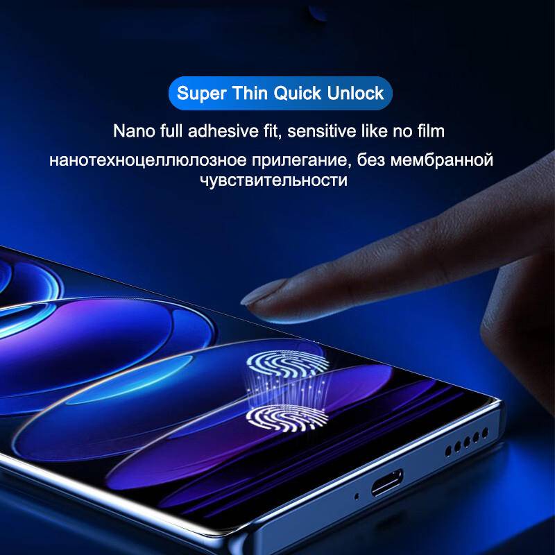 Pelindung Layar Hydrogel Untuk Xiaomi Redmi Note 9 9s 10 10s 11 11s Pro 10T 12T 11 12 Pro Lite Ultra