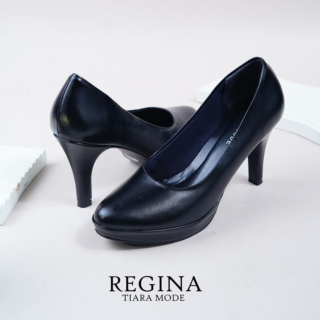 Sepatu Kerja Pantofel Wanita Heels 9 Cm REGINA - Tiara Mode ( ada Ukuran 41 )