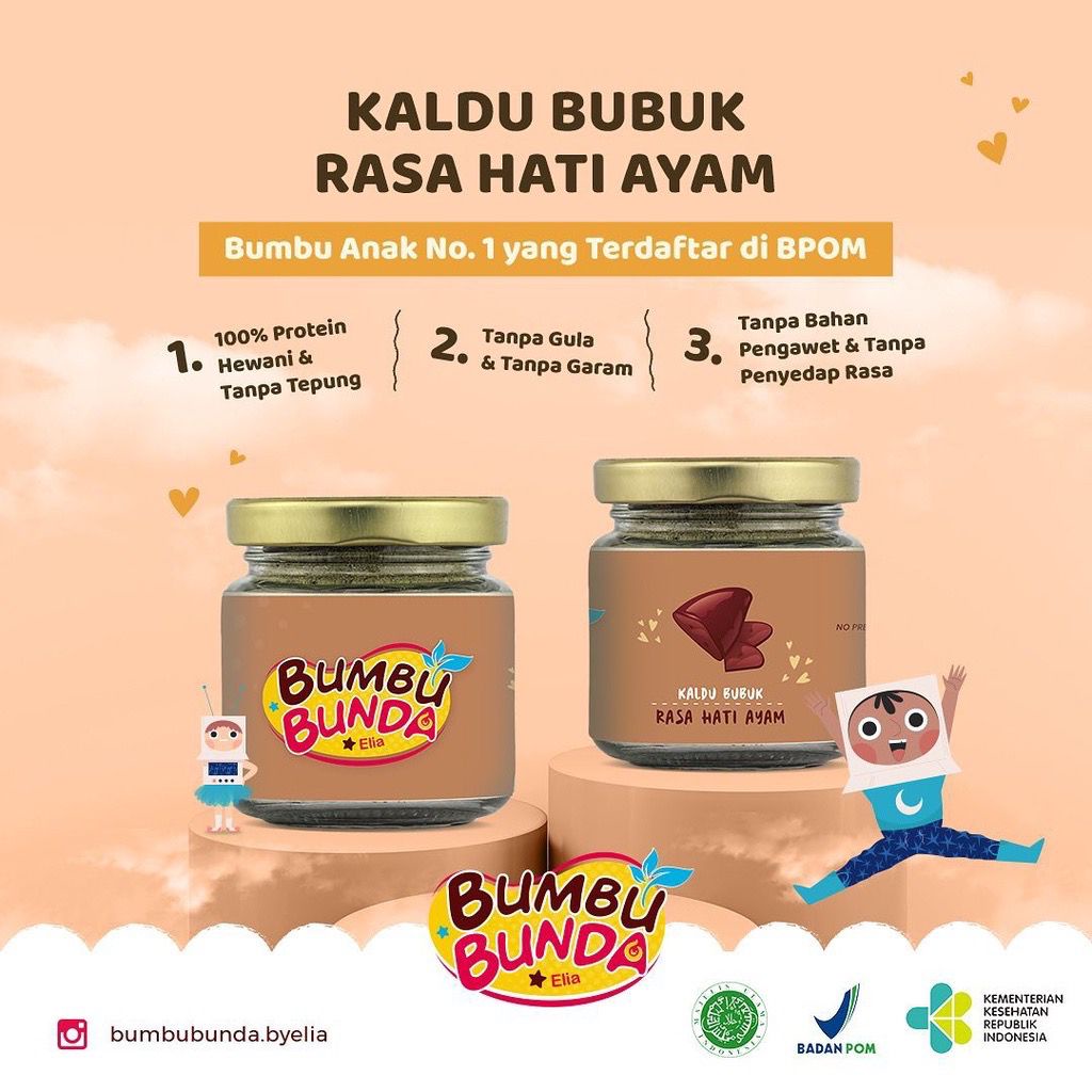 Bumbu Bunda by Elia Kaldu Bubuk MPASI Bayi Homade Sehat Non MSG 50gr