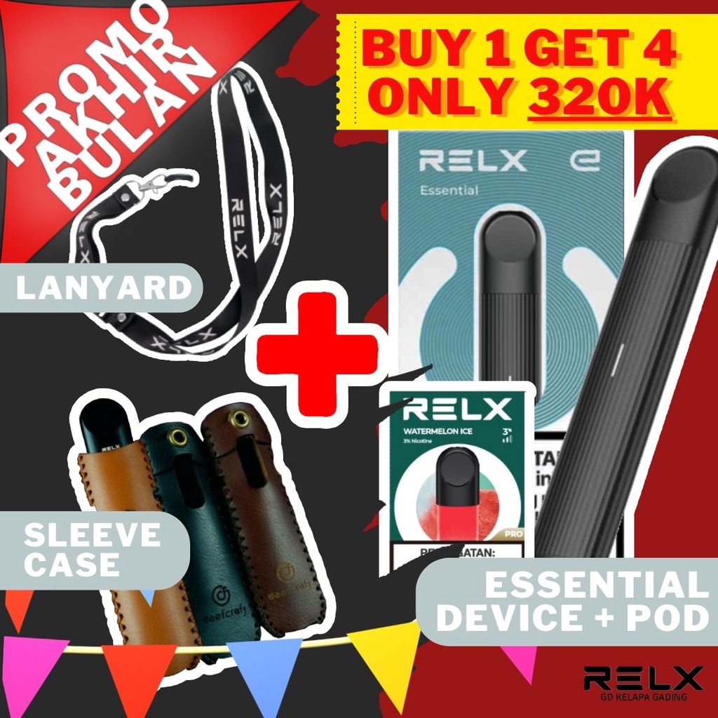 PROMO PAKET HEMAT - RELX Essential Bundling Lengkap SIAP PAKAI