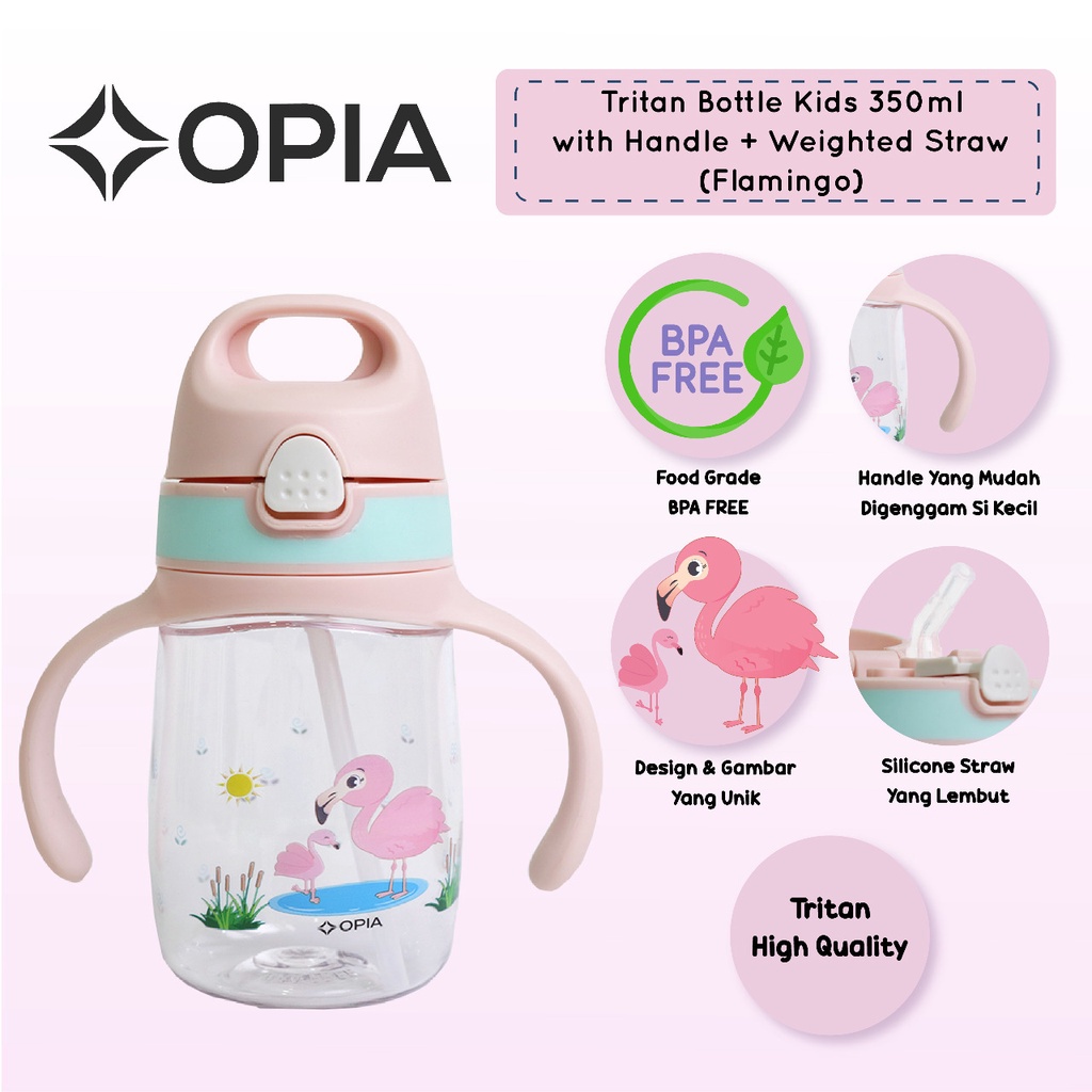 Opia Tritan Bottle Kids 350ml (Botol Minum Anak)