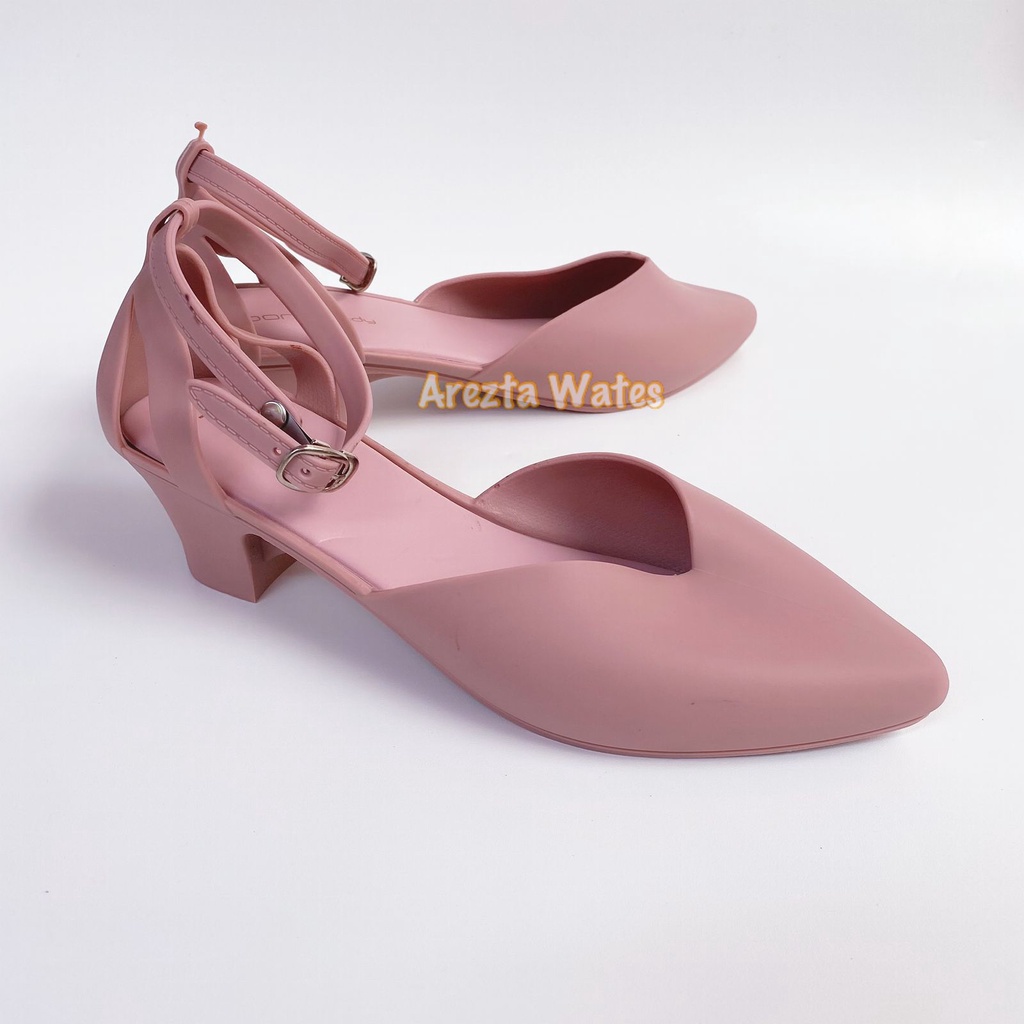 Sepatu sandal wedges wanita jelly porto RAD