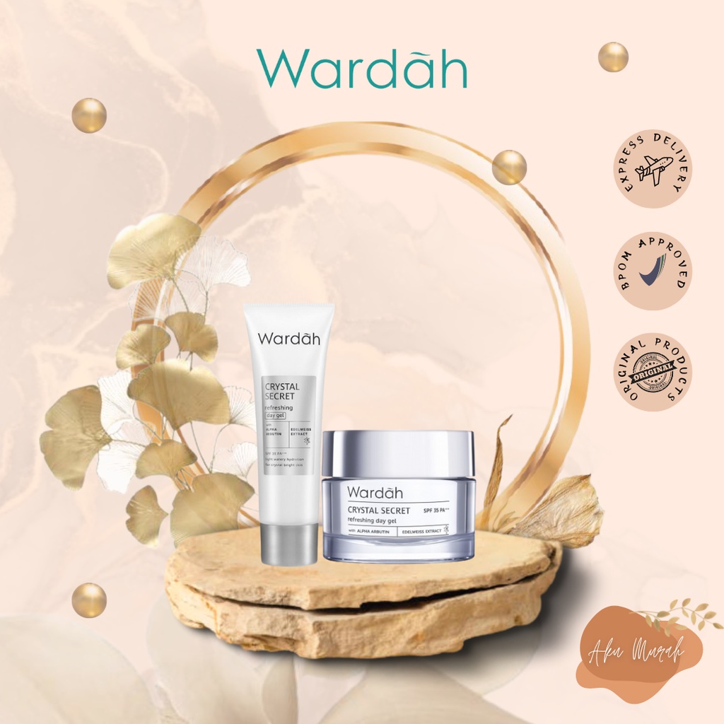 ✨ AKU MURAH ✨ Wardah Crystal Secret Refreshing Day Gel / Pelembab untuk kulit berminyak