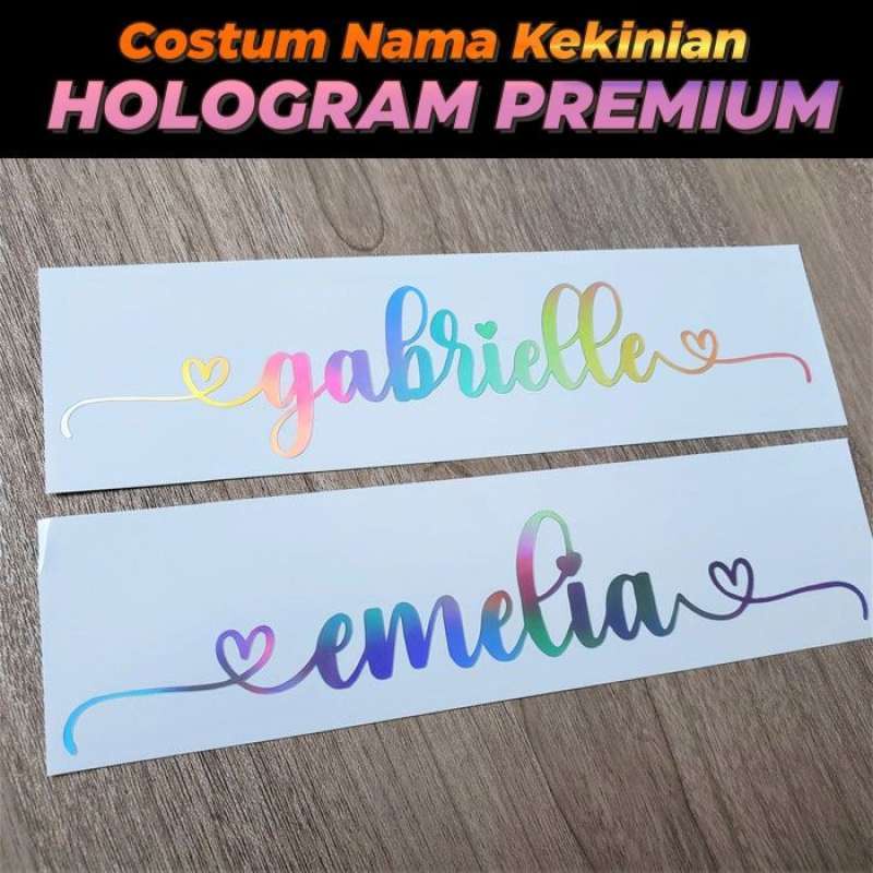 

Stiker Hologram Custom Nama Sendiri dengan Logo Social Media