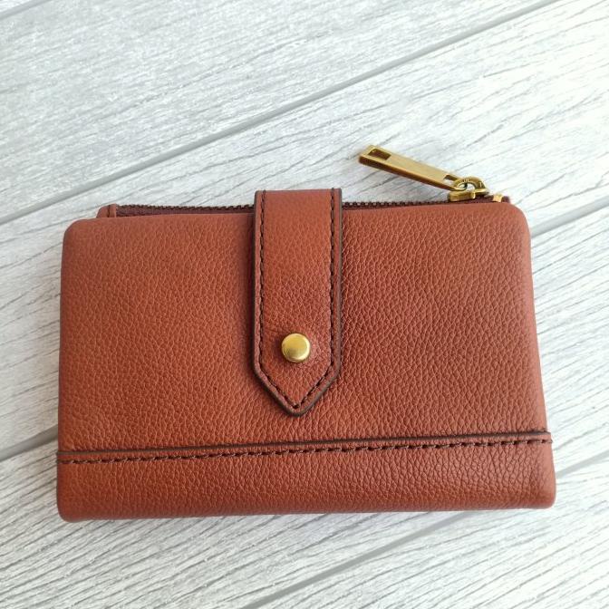 dompet wanita kulit laini medium wallet fossil
