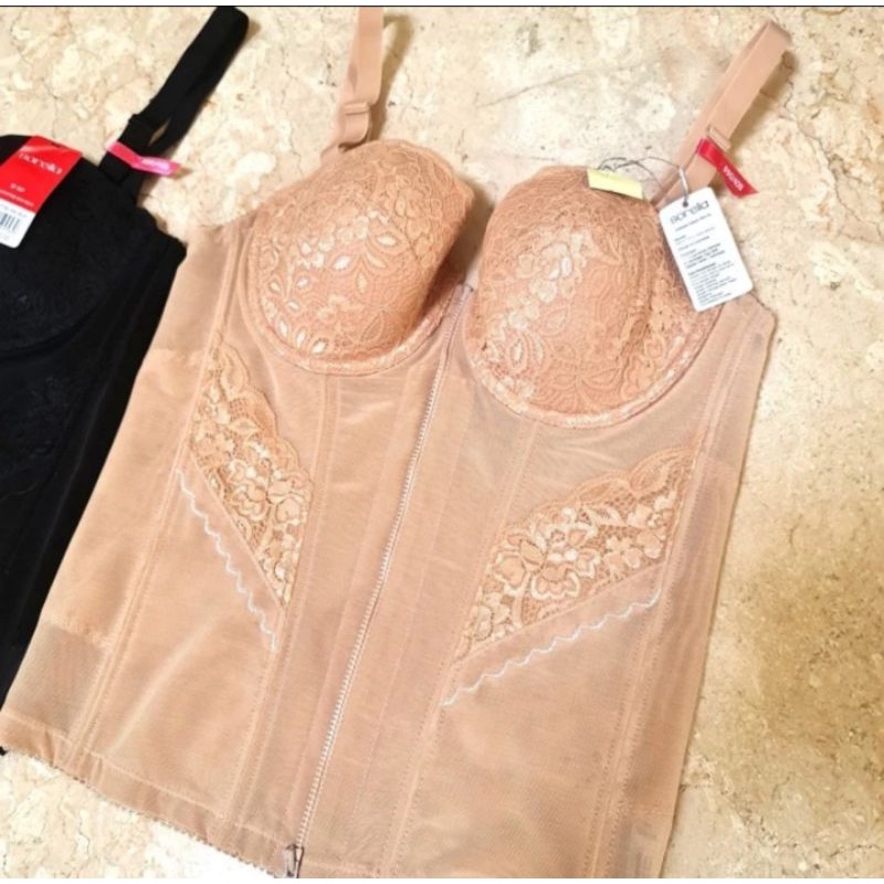 LONG TORSO SORELLA LONGTORSO KORSET BADAN PERUT BUSTIER DALAMAN KEBAYA SHAPEWEAR