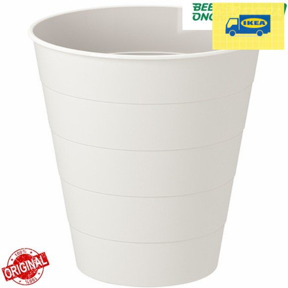 gengsilegi89 - ikea ember plastik putih 10l tinggi 28cm / ember serbaguna minimalis