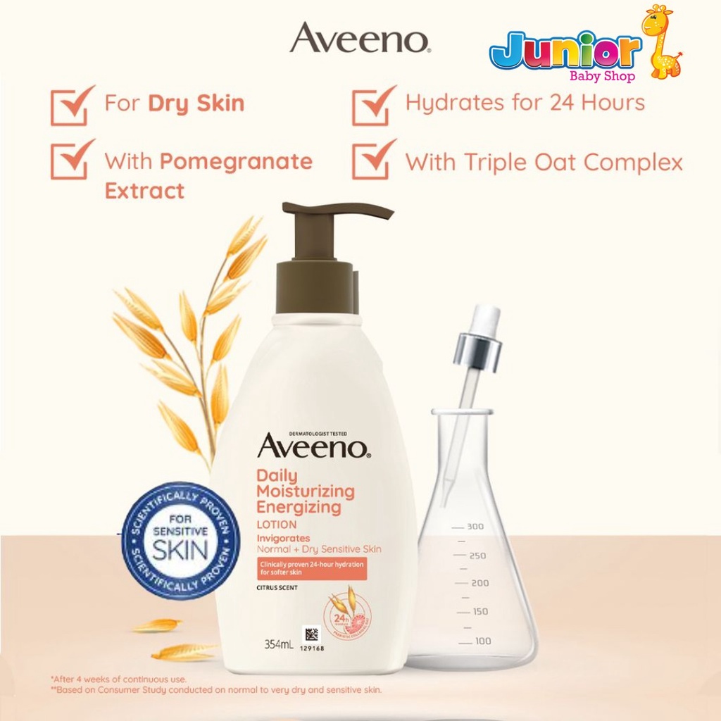 Aveeno Daily Moisturizing Energizing Lotion 354mL