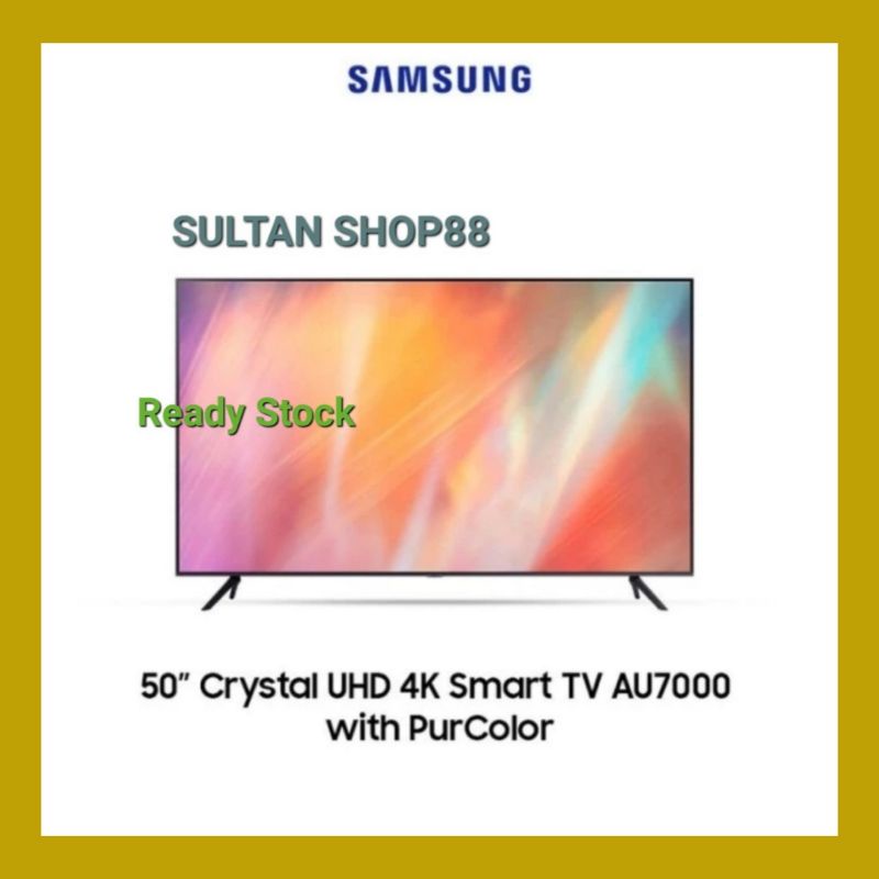 SAMSUNG LED TV CRYSTAL UHD 4K SMART TV 50 INCH UA50AU7000 I SAMSUNG UHD 4K SMART TV I 50AU7000 SAMSU