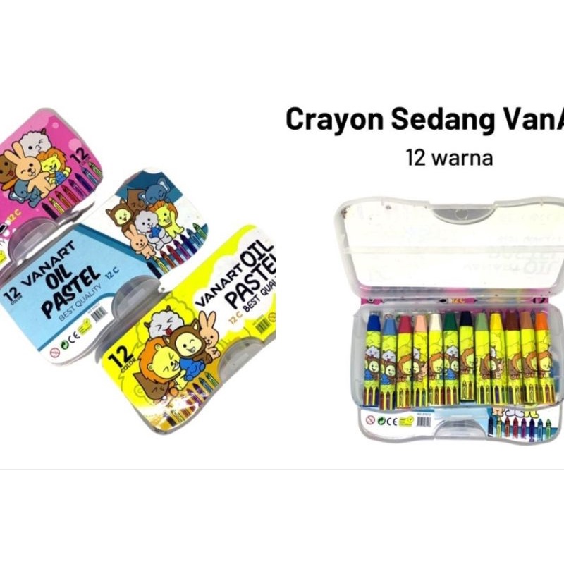 Medan Termurah 12 warna Crayon anak sekolah Crayon cantik Oil pastel 12 warna