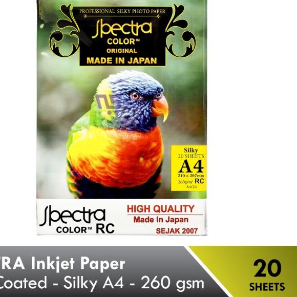 

PROMO !!! SPECTRA RC Inkjet Paper Silky A4/260 gsm