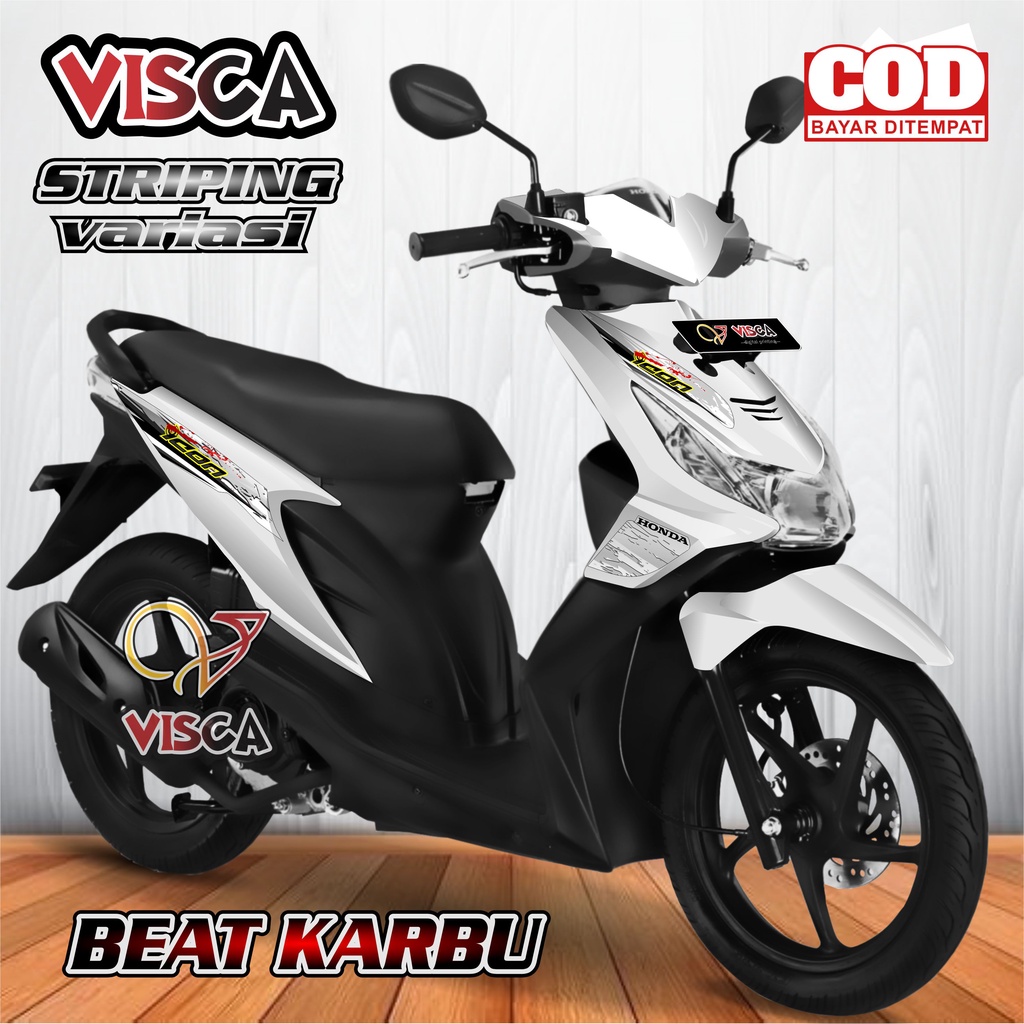 Les Striping Beat Karbu - Stiker Sticker Striping Variasi Lis Honda Beat Karbu 2008-2012 - Striping 