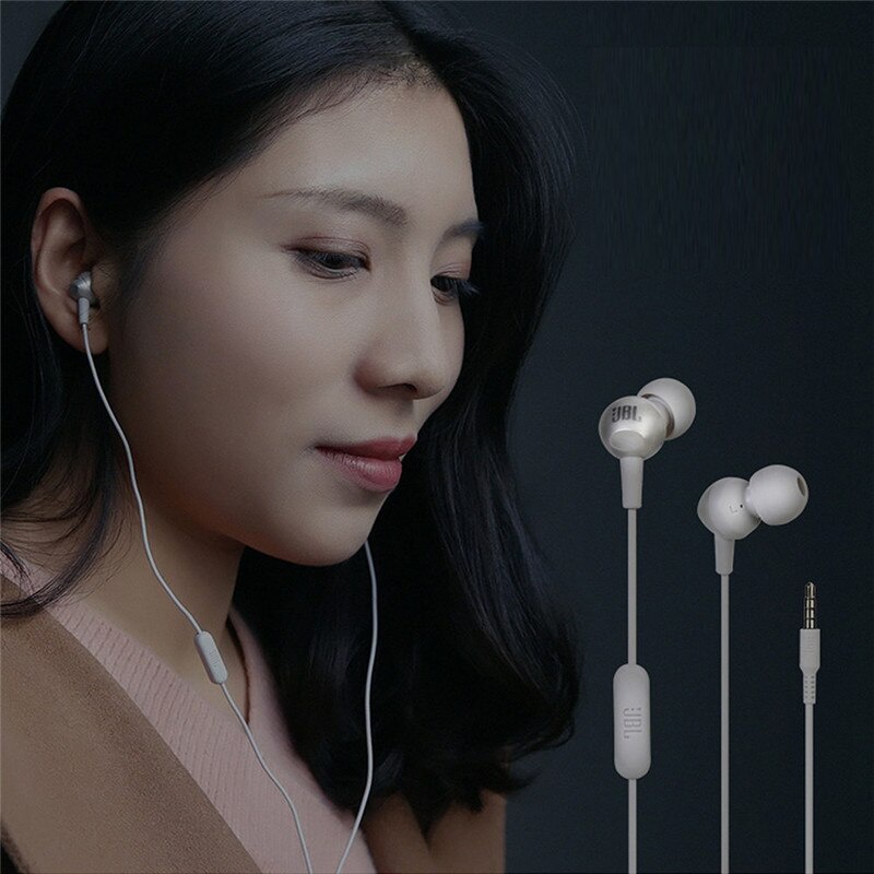 Jbl C200si Headset Deep Bass Kabel 3.5mm Dengan Mic Untuk Handphone
