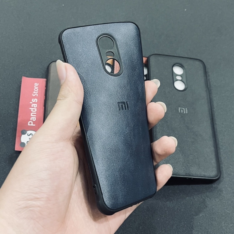 Leather Case Redmi 5+ Softcase Kulit Elegan Casing Slim Fit