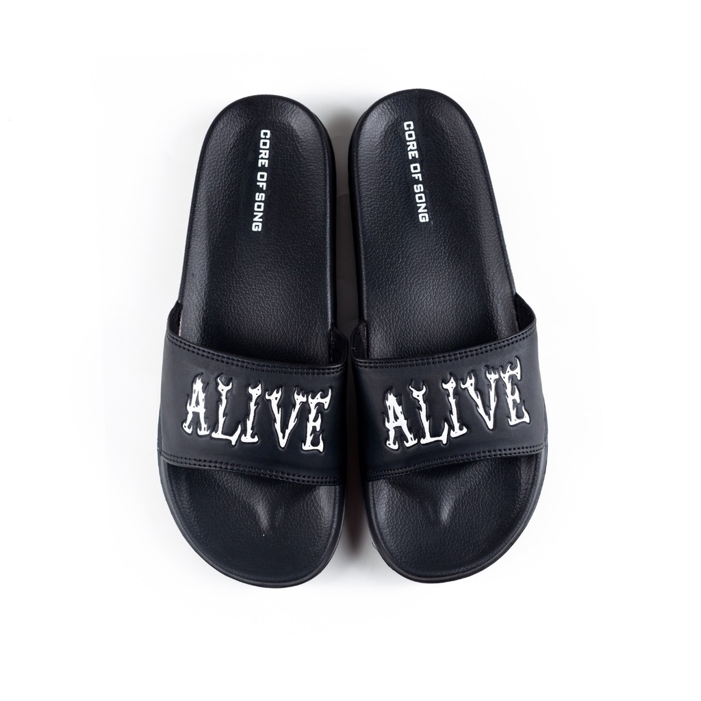 Choruswords - Alive | Sandal Slippers | Sandal Pria | Sandal Wanita | Sandal Unisex