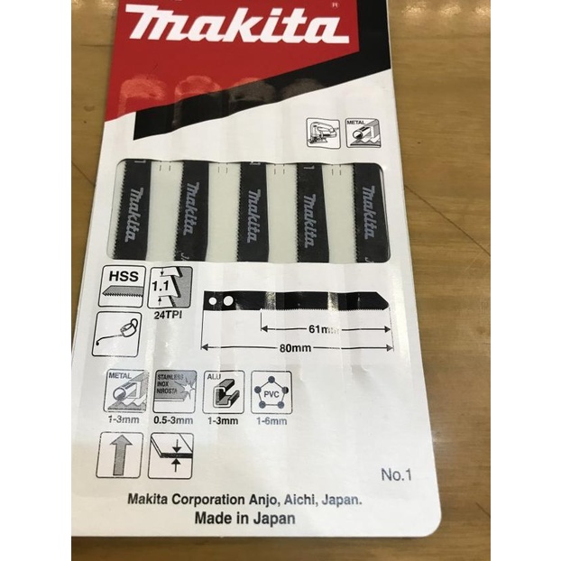 MATA JIGSAW NO. 1 MAKITA ( KEPALA LUBANG)