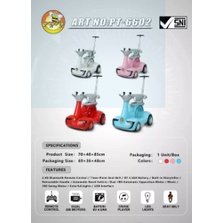 Pacific PT-6602 Rechargeable Motorcycle Mobil Aki Roda Empat