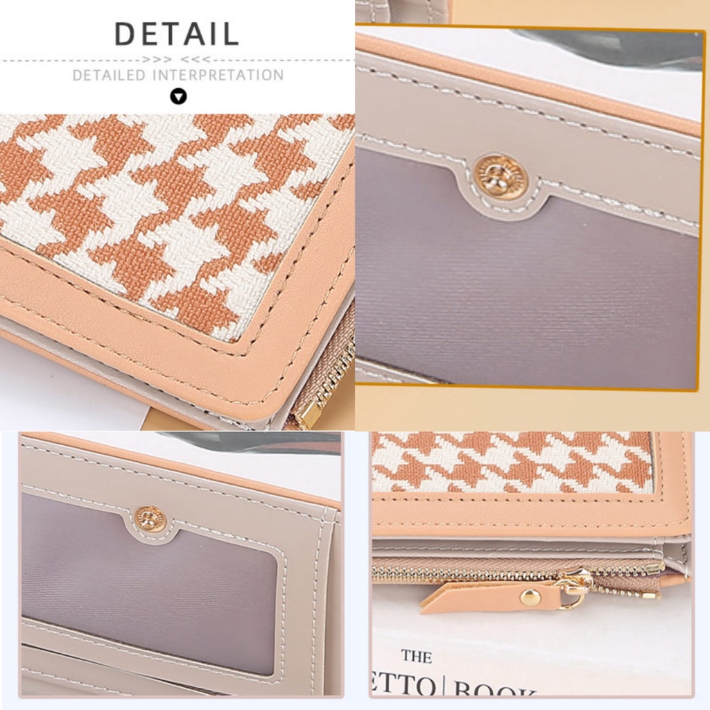 DOMPET LIPAT WANITA KECIL BAELLERRY ORIGINAL KULIT APRICOT UNITA WA613C3 MINI SLOT KARTU RESLETING UANG KOIN KOREA CEWEK KEKINIAN REMAJA FASHION BATAM MURAH SIMPLE LUCU