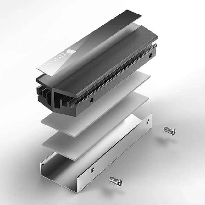 Heatsink M.2 SSD NVMe Cooler Solid JONSBO (Platinum)
