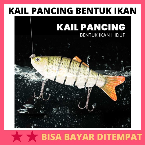 Kail Pancing Bentuk Ikan Hidup / Kail Umpan Pancing Mancing Casting Kesting Pancingan Buatan Tiruan 