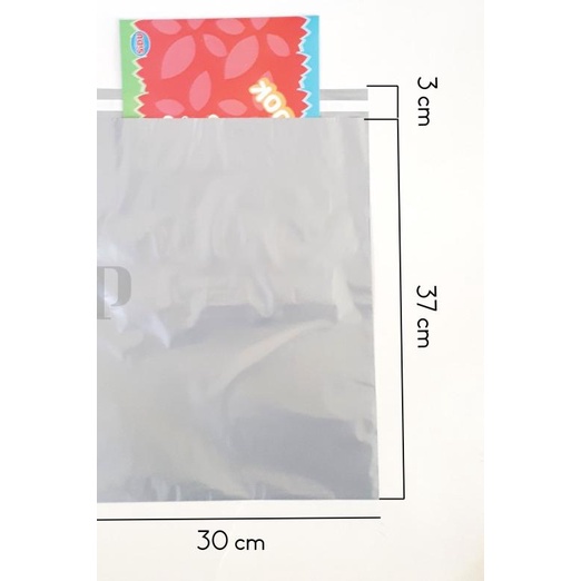 

Plastik Polymailer Silver 30x37 cm Packing Online Shop Lem Seal Glossy