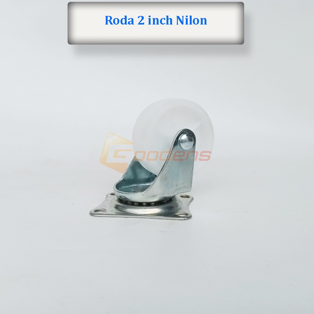 Roda Nilon 2 Inch Roda Caster Roda Gepeng