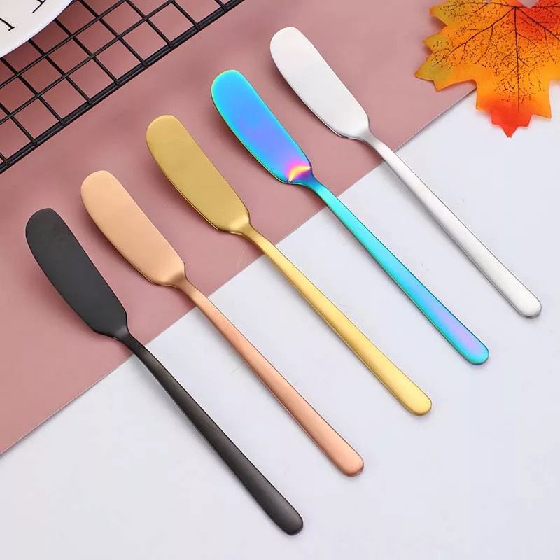 butter knife spoon stainless steel 304 / sendok oles mentega selai keju roti / cheese buter cake dessert jam