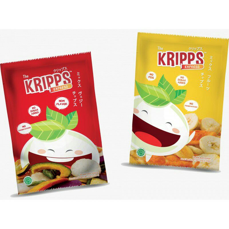 KERIPIK SAYUR DAN BUAH THE KRIPPS LITE 32GR