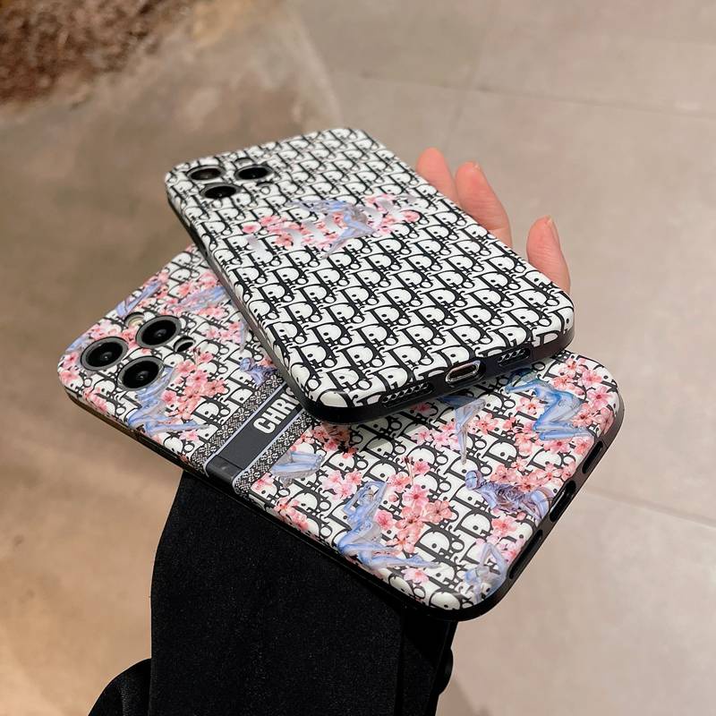 Luxury IMD Case HP iP iPhone X Xr Xs Max14 Plus+Apple11 12 13 Pro Max Sarung Silikon Wanita Casing Handphone Christian Dior Offcial Style