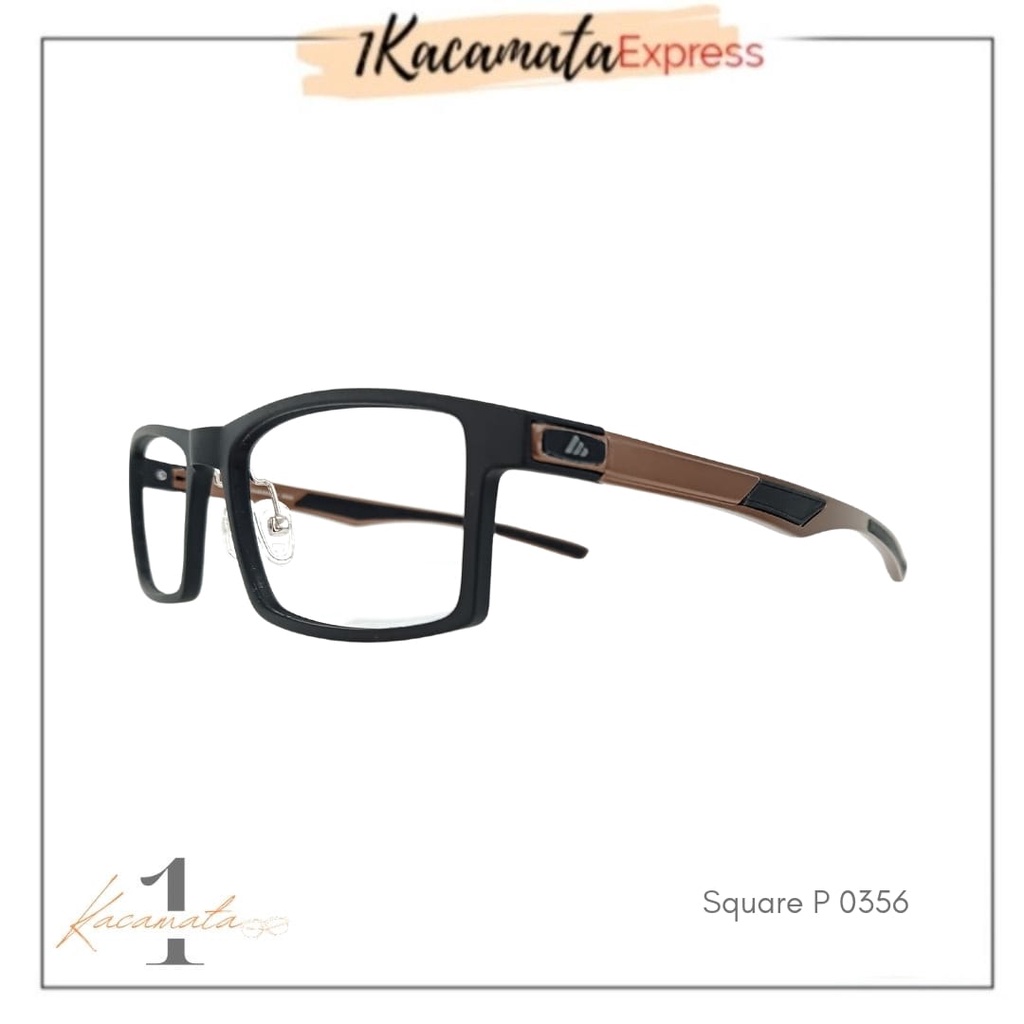 KACAMATA FRAME PRIA SQUARE P 0356