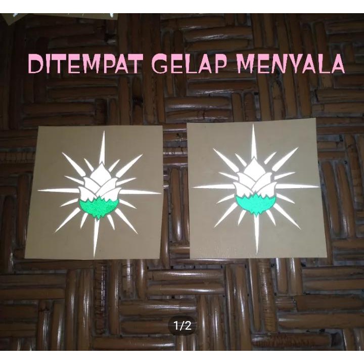 

stiker cempaka putih 5X5 CM