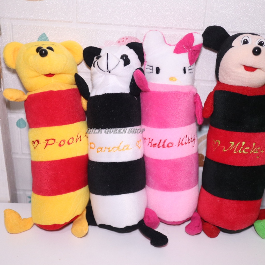 BONEKA Guling bayi karakter, TERMURAH BISA COD,doraemon,miki, kitty