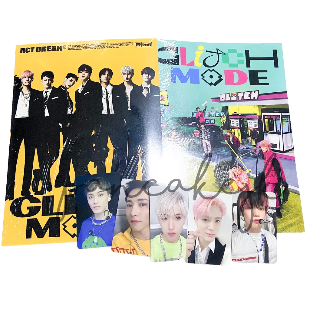 [ ready‼️ sealed ] nct dream glitch mode fansign album glitch scratch [ mark renjun chenle jisung ja