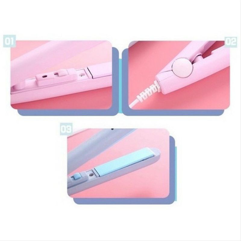 Catok Rambut Portable Mini Hair Straightener Iron Traveling