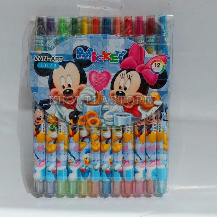 

ㅛ Crayon Putar Panjang 12 warna Karakter VAN-ART ぼ