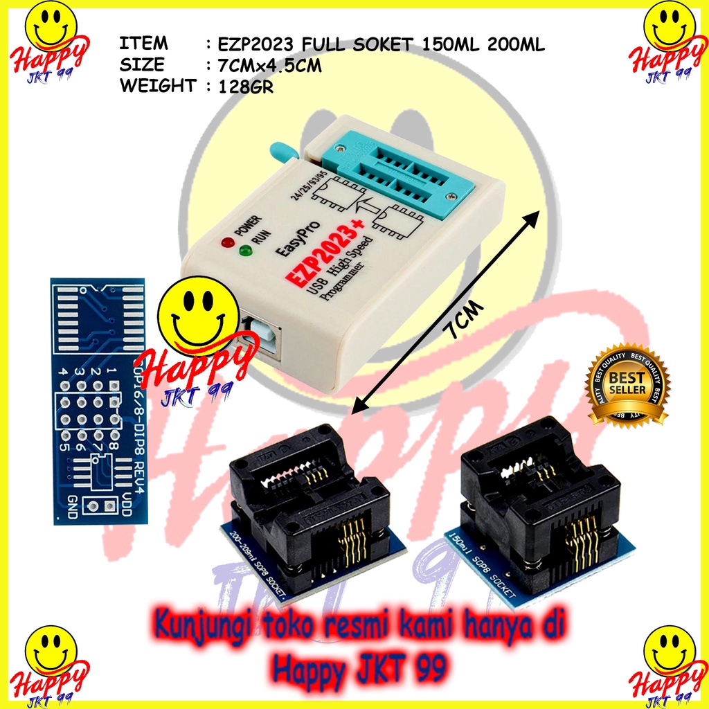 [ HAPPY JKT 99 ] ALAT FLASH BIOS PROGRAMMER EZP2023+ EZP2023 EZP 2023+ 2023 ORIGINAL