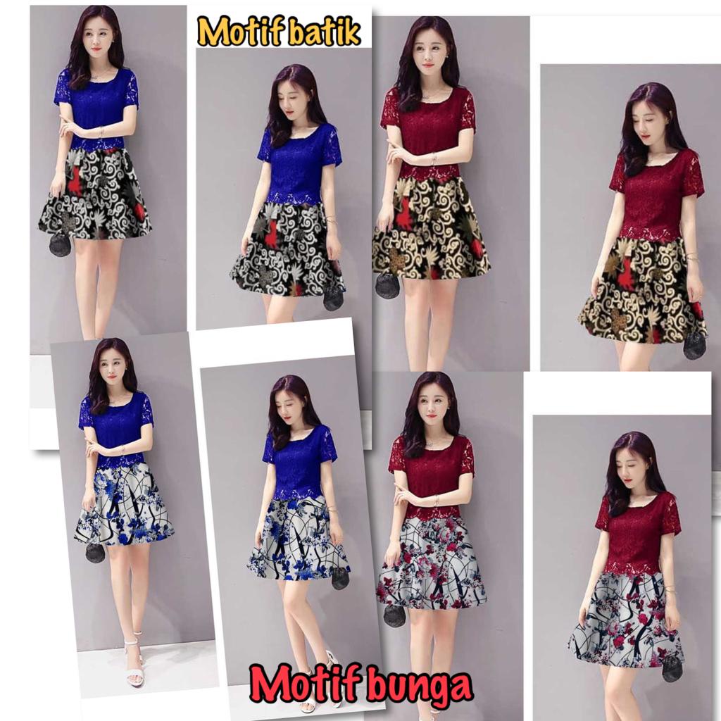 Dress Pesta Brokat Gamis Kondangan Graduation Dress Brukat Casual Mewah Available M L XL Dress Konda