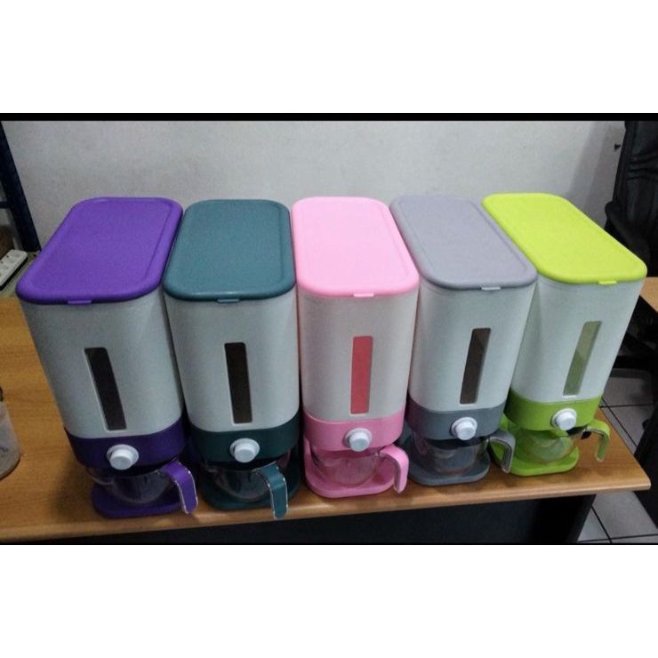 Dispenser Beras 12 KG Rice Box Tempat Penyimpanan Beras Otomatis / Dispenser Tempat Wadah