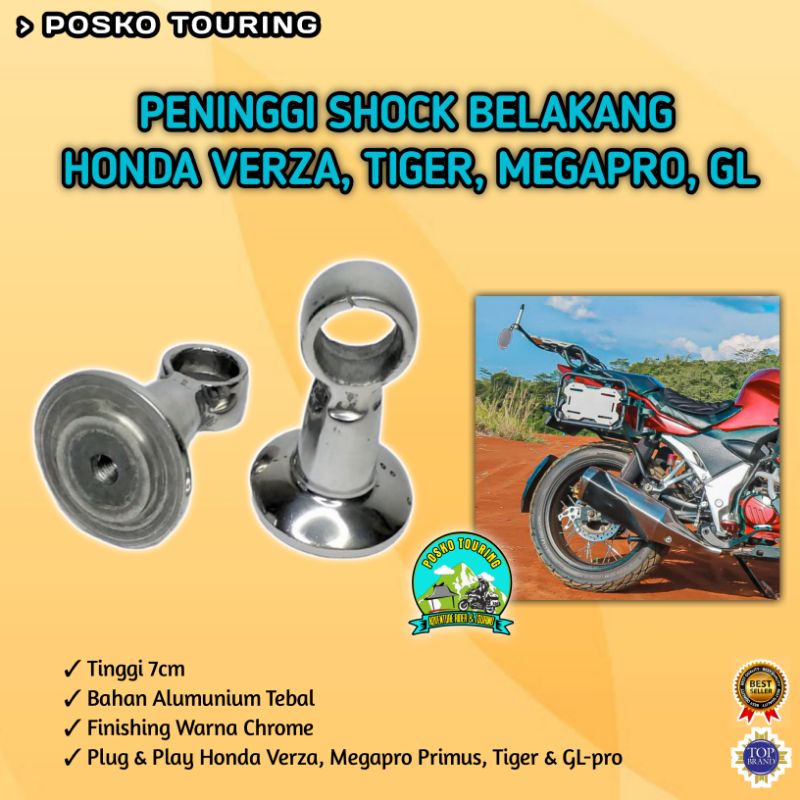 Peninggi Shock Belakang 7cm Verza Thunder Tiger GL